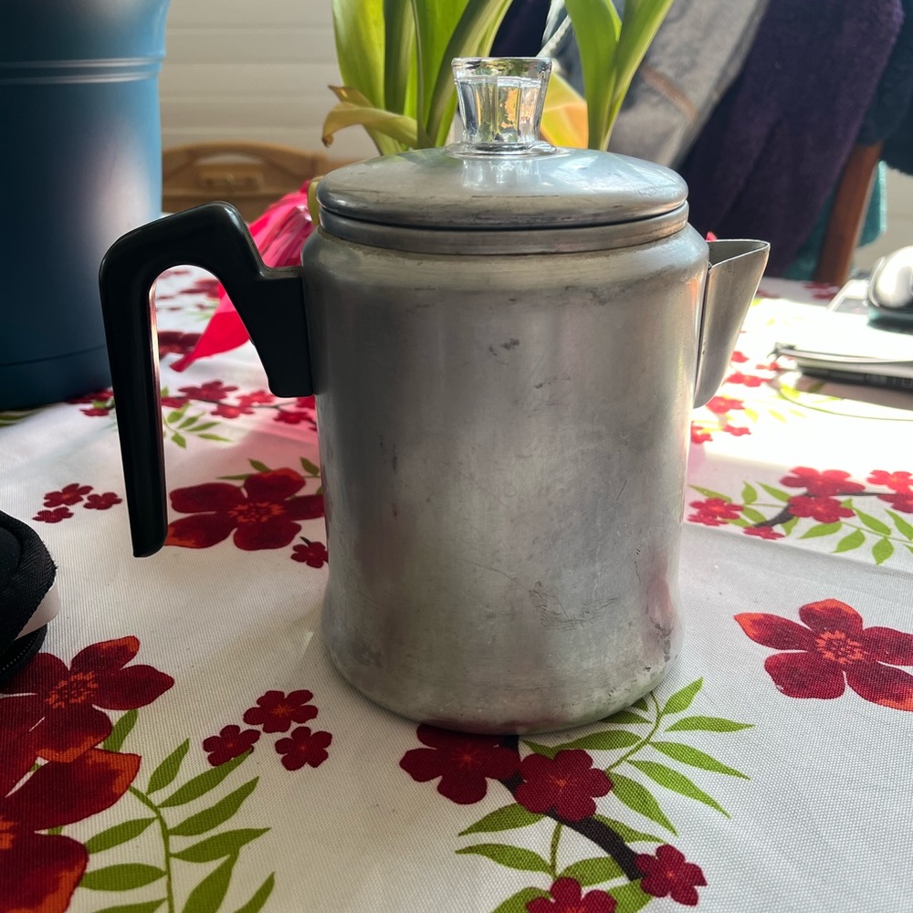 Vintage coffee percolator